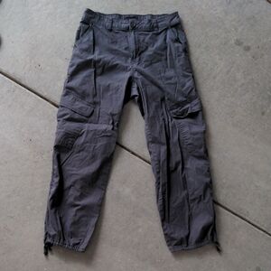 Women's Charcoal Cargo Pants
